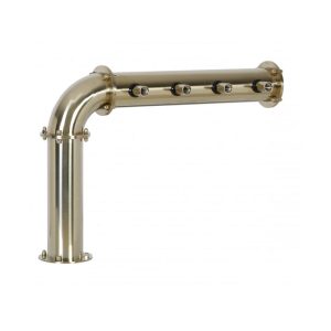 BDT-CL4T-EGS : Beverage dispense tower “Classic-L” for 4pcs of beer taps / gold design / without the faucets / without medailons / with standard cooling