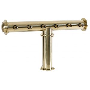 BDT-CT6T-EGS : Beverage dispense tower “Classic-T” for 6pcs of beer taps / gold design / without the faucets / without medailons / with standard cooling