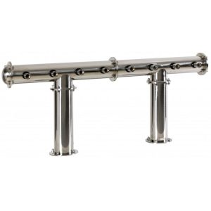 BDT-CTT8T-EPS : Beverage dispense tower “Classic-TT” for 8pcs of beer taps / polished steel / without the faucets / without medailons / with standard cooling