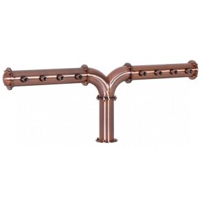 BDT-CY8T-ECS : Beverage dispense tower “Classic-Y” for 8pcs of beer taps / copper design / without the faucets / without medailons / with standard cooling