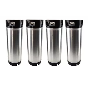 FKRV-19X4 : Set 4pcs of the Fermentation stainless steel keg (cuvette) with pressure relief valve 19 liters / 9 bar