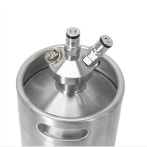 KEG-5B : Minikeg 5 liters with screwed hole for a lid with BALL LOCK connector (without the lid)
