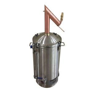 BZAE-PS65 : AlcoEngine copper pot still distillation cooler for the Brewzilla brewhouses 35/65L