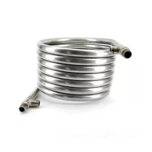CFTC-12×6 : Counter flow tubular chiller 12.7mm (1/2″) x 6.5m for cooling wort or other liquids (stainless steel)