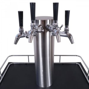 KGR-4DSS :  Dispense Stand Body for KegLand Kegerator with 4 taps (Complete Set)