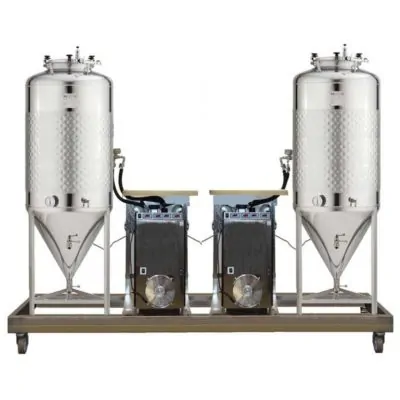FUIC-SHP2C-2x1000CCT Compact fermentation unit 2×1000/1200 liters 2.5 bar
