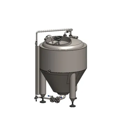 CCT-150C : Cylindrically-conical fermentation tank CLASSIC, 0.5-3.0 bar, insulated, 150/180L