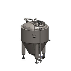 CCT-100C : Cylindroconical fermentation tank CLASSIC, 0.5-3.0 bar, insulated, 100/120L