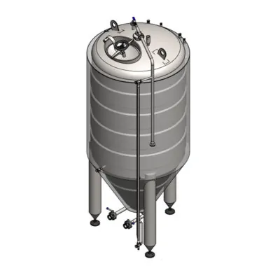 CCT-750C: Cylindrokónická fermentační nádrž CLASSIC, 0.5-3.0 bar, izolovaná, 750/884L