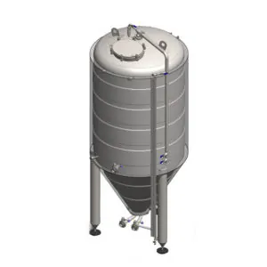 CCT-1500C : Cylindroconical fermentation tank CLASSIC, 0.5-3.0 bar, insulated, 1500/1640L