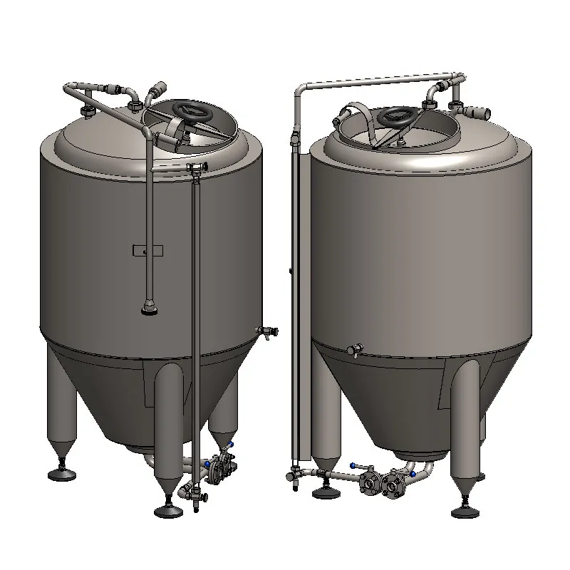 CCT 200C 800x800 01 - CCT-400C : Cylindroconical fermentation tank CLASSIC, 0.5-3.0 bar, insulated, 400/480L - ccti, cmti, classic