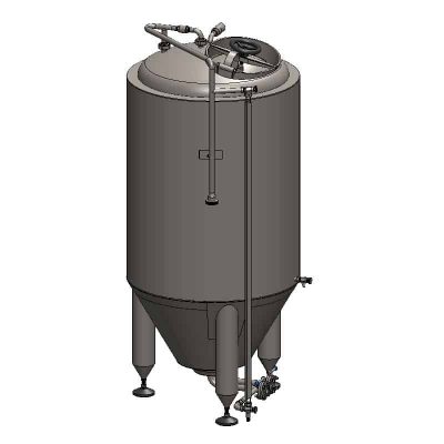 CCT-250C : Cylindroconical fermentation tank CLASSIC, 0.5-3.0 bar, insulated, 250/300L
