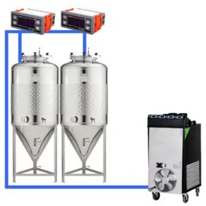 CFSCT1-2xCCT100SLP : Complete fermentation set with 2xCCT-SLP 120 liters