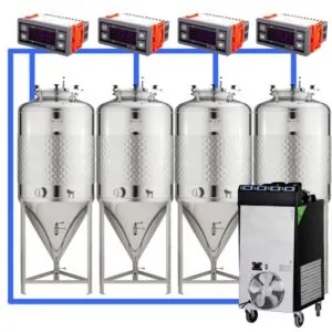 CFSCT1-4xCCT500SLP : Complete fermentation set with 4xCCT-SLP 625 liters
