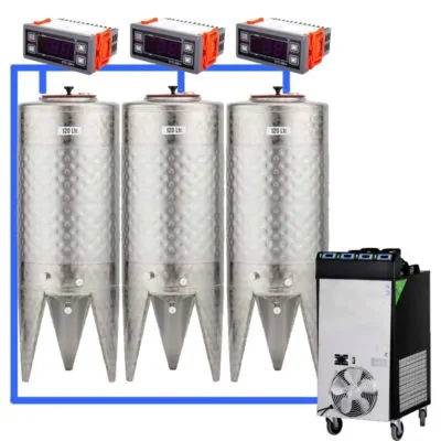 CFSCT1-3xCFT100SNP : Complete fermentation set with 3xCFT-SNP 120 liters