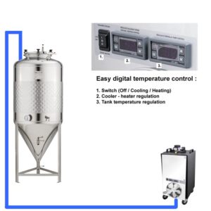CFSCT1-1xCCT100SHP Complete fermentation set with 1x CCT-SHP 120 liters