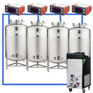 CFSCT1-4xFMT200SLP-AK : Complete fermentation set with 4xFMT-SLP 240 liters – assembly kit