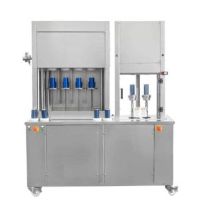 CFSA-MB442 : Compact semiautomatic rinsing-filling-capping machine for cans
