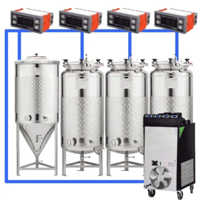 CFSCT1-1xCCT100SNP-3xFMT100SLP : Complete fermentation set with 1xCCT-SNP 120 liters and 3xFMT-SLP 120 liters