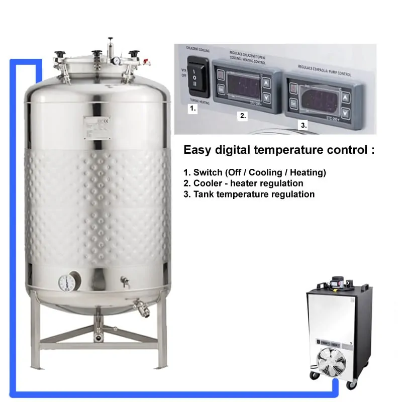 CFSCT1 1xFMT SLP 500H EN Complete beer fermentation maturation set onetank - BM-500 : BREWMASTER Compact wort brew machine - the 550L brewhouse - bwm-bbm, bbm