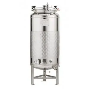 FMT-SLP-200H Round-bottom fermenter, non-insulated, cooled by liquid, 200/240 liters 1.2 bar