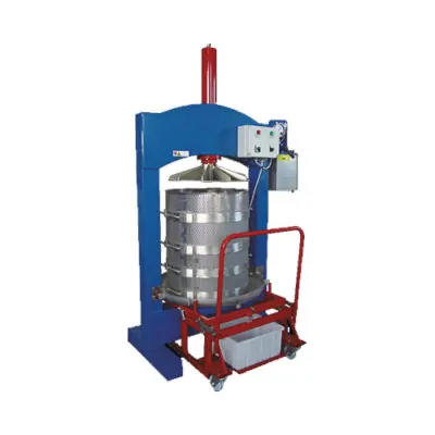 HPF-600ES : Electric hydraulic fruit press 220 liters