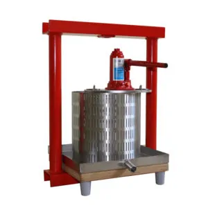 MHP-12S : Manual hydraulic fruit press 12 liters – stainless steel version