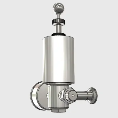MTS-RV1-DN25TC : Spunding adjustable pressure relief valve with manometer and air-lock for fermenters
