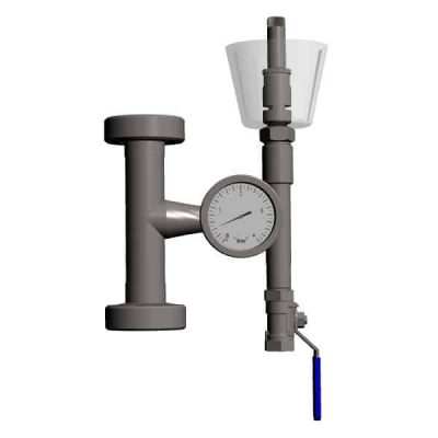 MTS-RV2-DN25TC Pressure adjusting apparatus type 6 with manometer and air-lock for fermentors DIN 32676 TriClamp DN 25 Ø34mm