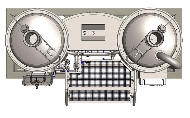 MODULO CLASSIC 250 wort brew machine - top view