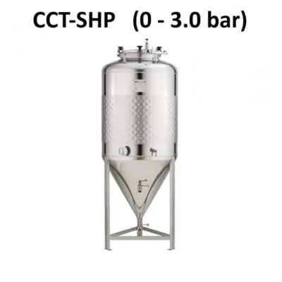 CCT-SHP Cylindrically-conical fermentation tanks, simplified, non-insulated, maximal pressure 2.5bar