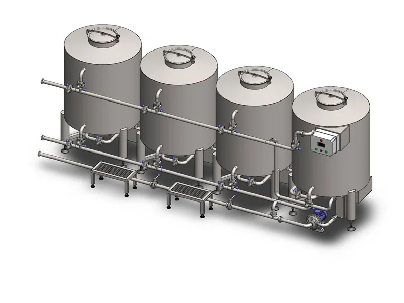 CIP-1504SQ : CIP Cleaning and sanitizing station - equipment for easy cleaning and sanitizing of all brewery equipment