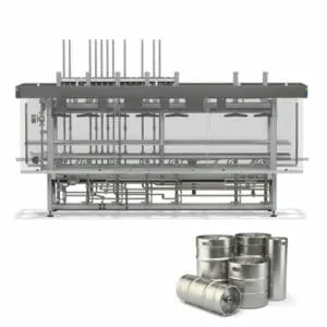 KWFL-90 | Multifunction filling line for stainless steel kegs : rinsing, sanitizing, filling of 90-60 kegs per hour