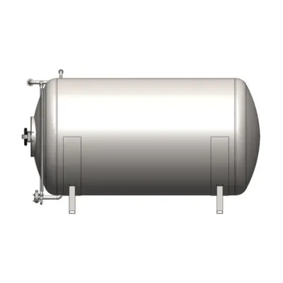 MBTHN-7000C : Cylindrical pressure tank for the secondary fermentation of beer or cider (maturation, carbonization), horizontal, non-insulated, 7000/7855L, 0.5/1.5/3.0bar