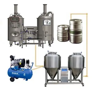 FUIC-CHP1C-2x300CCT : Compact fermentation unit 2×300/360 liters, 0.5/1.5/3.0bar